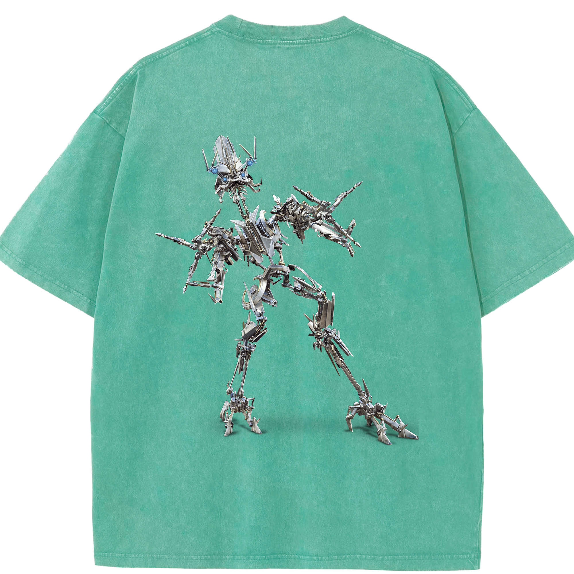 （画像用）  綿100% ヴィンテージ風 半袖Tシャツ（背面プリント）